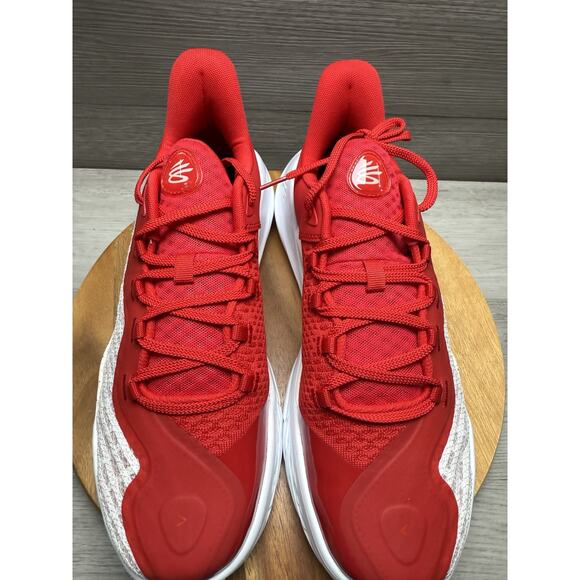 Men\'s Under Armour Curry Flow 9 Basketball Shoes 3025631-100 White/Red Size 12 main image 6